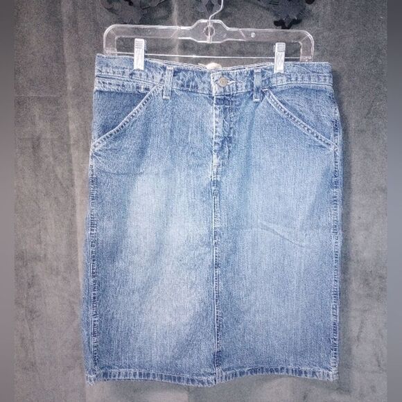 RL Polo Jean Co Vintage Laced Pencil Skirt Size 8 EUC - Picture 1 of 8